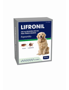 PIPETAS LIFRONIL PERROS GRANDES 6 x 268 ml