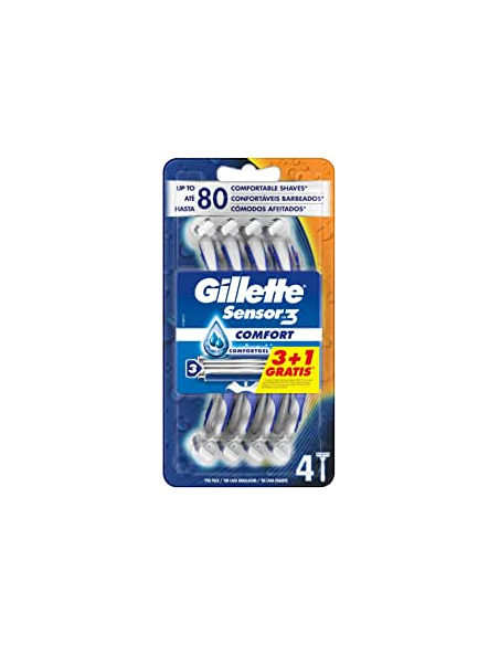 Gillette Maquinilla Desechable Sensor3 Cool 4+1