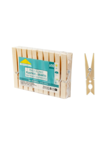 PINZAS ROPA PAQUETE  10 uds GIGANTE ROZENBAL