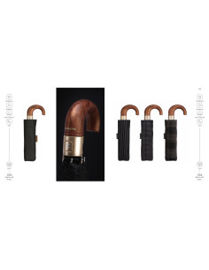 PARAGUAS HOMBRE CACHAREL PLEGABLE 333 8 VARILLAS AUTOMATICO NEGRO