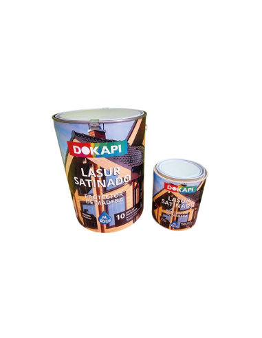 LASUR AGUA DOKAPI SATINADO CASTAÑO 750 ml