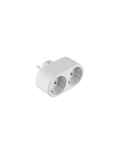 ADAPTADOR 2 SCHUKO  FRONTAL 50322