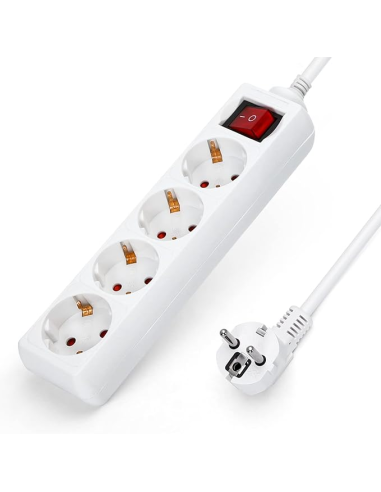 BASE MULTIPLE CEGASA 4 TOMAS CON INTERRUPTOR...