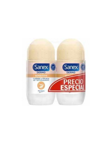 DESOD.SANEX DERMO SENSITIVE ROLL.ON 2X50 ML