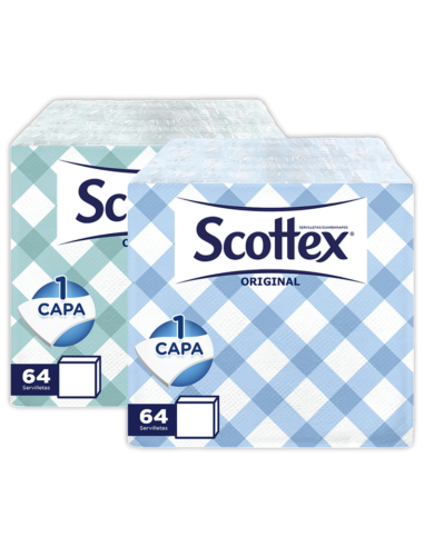 GUARDANAPOS DE PAPEL DECORADOS SCOTTEX STYLO 64...