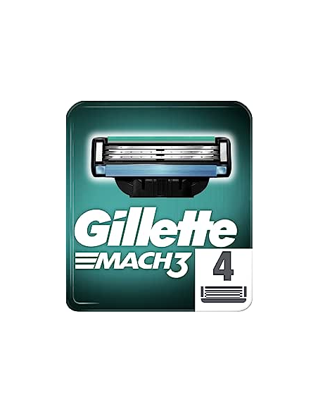Gillette Mach3 Recambios Cuchillas 4 uds