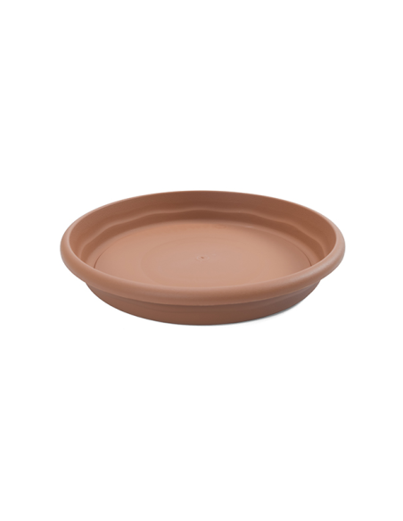Plastiken Plato Maceta Redondo Terra 30 cm Terracota