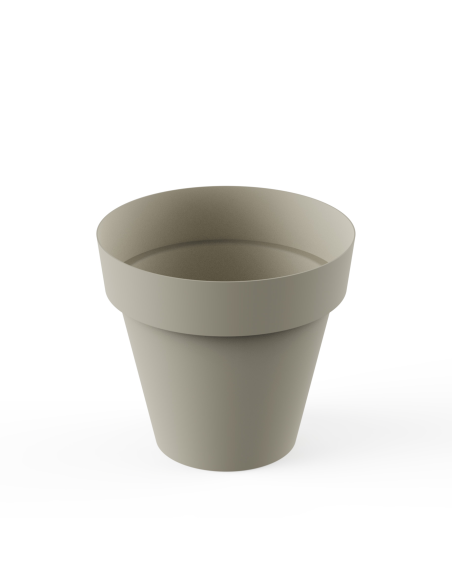 MACETA TES 18 cm ECRU