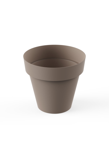 MACETA TES 18 cm TAUPE