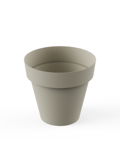 MACETA TES 22 cm ECRU 2
