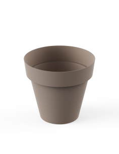 MACETA TES 22 cm TAUPE 2