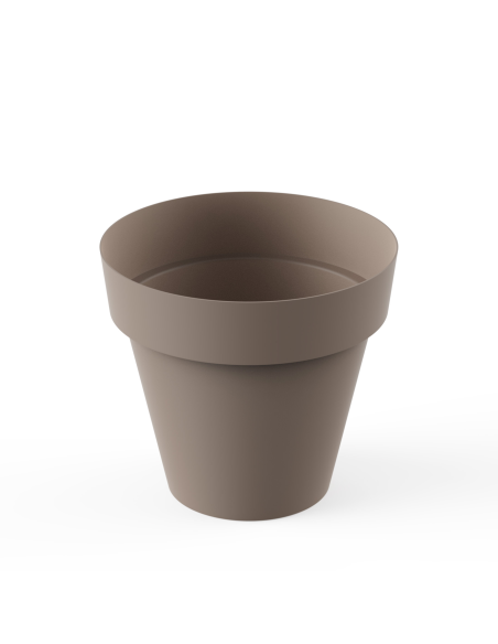 MACETA TES 22 cm TAUPE