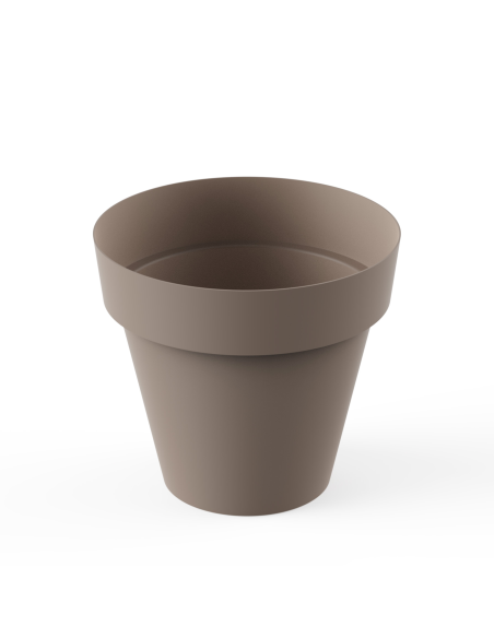 MACETA TES 26 cm TAUPE