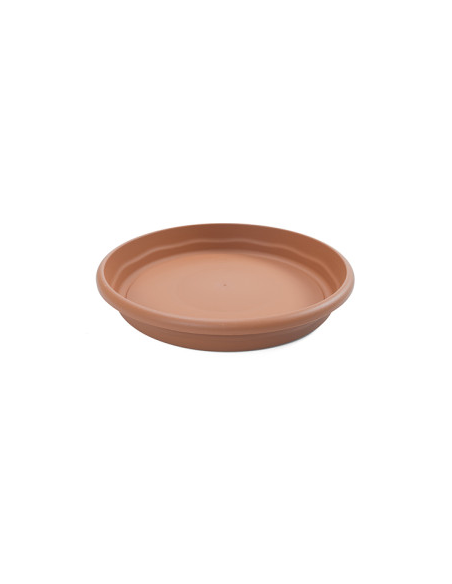Plastiken Plato Maceta Redondo Terra 44 cm Terracota