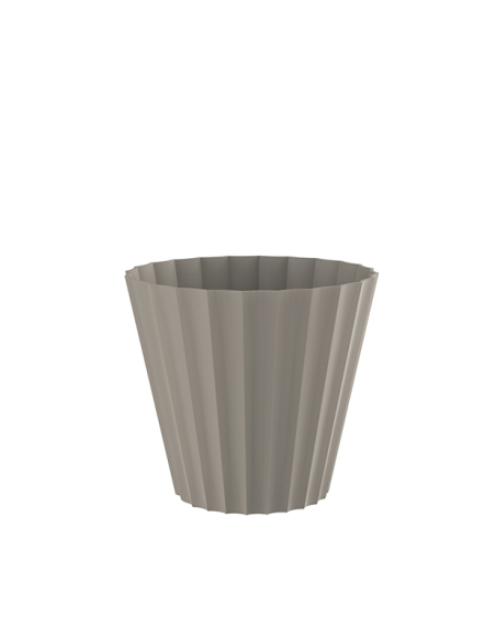 MACETA DORIC 18 cm TAUPE