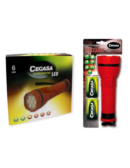 Cegasa Linterna Profesional Tubular 7 LED 104154
