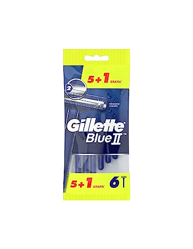 MAQUINILLA GILLETTE AFEITAR BLUE-II BLISTER 5+1...