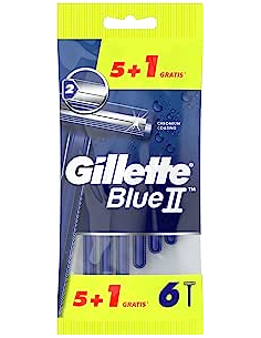 MAQUINILLA AFEITAR BLUE-II BLISTER 5+1 DESECHABLE 2