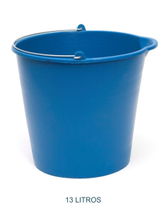 Cubo Engomado 13 L con Pico Azul