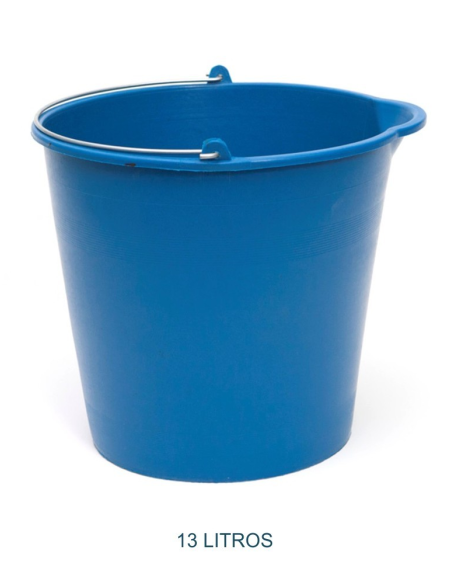 Cubo Engomado 13 L con Pico Azul