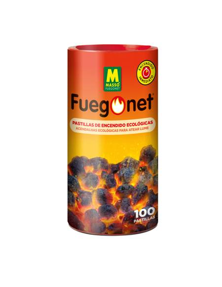 Fuegonet Pastillas de Encendido Ecológicas Tarro 100 Unidades