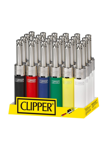 Clipper Encendedor Mini Tube Expositor 24 uds