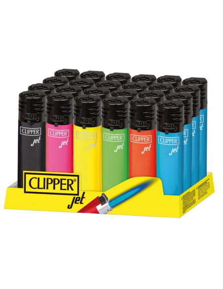 Clipper Encendedor Jet Antiviento Expositor 48 uds