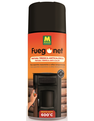 Fuegonet Pintura Anticalórica Negra 400 ml