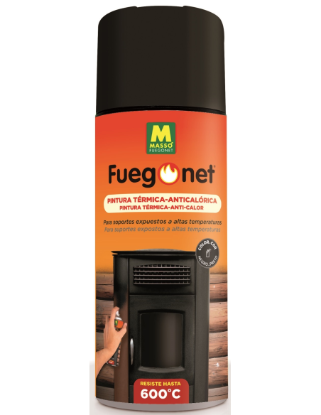 Fuegonet Pintura Anticalórica Negra 400 ml
