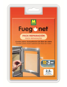 Fuegonet Cordón Chimenea Plano Autoadhesivo 10 x 3 mm 2