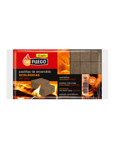 PASTILLAS ENCENDIDO ECOLOGICAS OK FUEGO ESTUCHE 32 uds