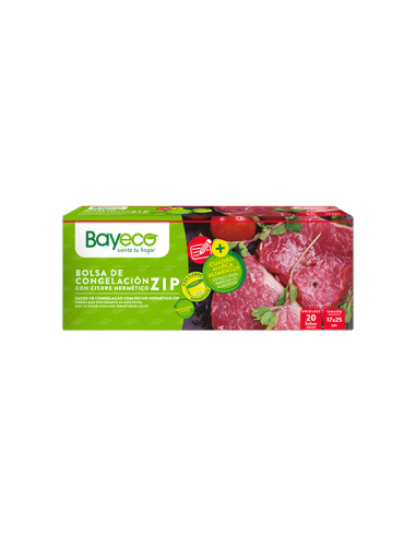 Bayeco Bolsas Congelación Zip 17x25 cm 20 uds