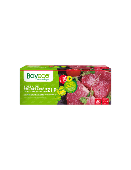 Bayeco Bolsas Congelación Zip 17x25 cm 20 uds