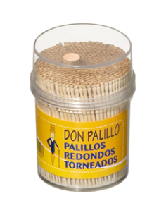 Palillos Redondos Bote 500 uds Expositor 12