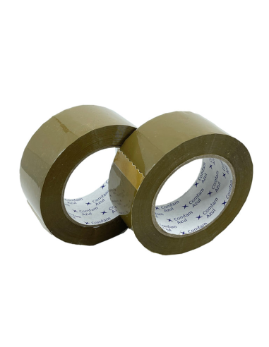Cinta Precinto PVC Marrón 48 mm x 66 m