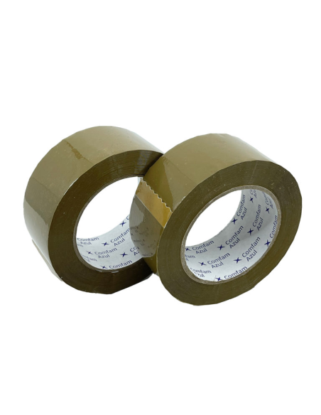 Cinta Precinto PVC Marrón 48 mm x 66 m