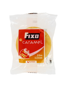 Fixo Cinta Adhesiva Caramel Transparente 19 mm x 33 m