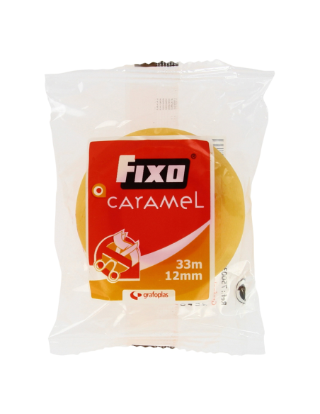 Fixo Cinta Adhesiva Caramel Transparente 19 mm x 33 m