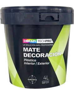 Dokapi Plástica Mate Decoración Antimoho 4 L 2