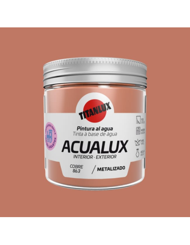 Titanlux Acualux Metalizado Cobre 0863 0,075 L
