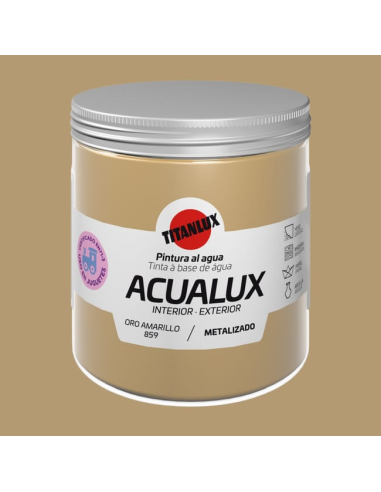 Titanlux Acualux Metalizado Oro Amarillo 0859...