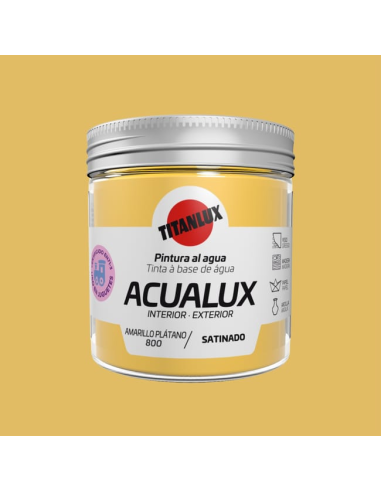 Titanlux Acualux Satinado Amarillo Platano 0,075 L
