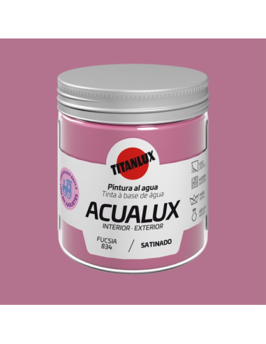 Titanlux Acualux Satinado Fucsia 0834 0,075 L