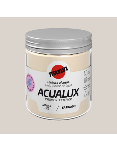 Titanlux Acualux Satinado Marfil 0822 0,075 L