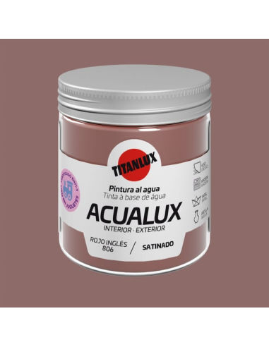 Titanlux Acualux Satinado Rojo Ingles 0806 0,075 L