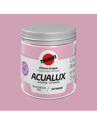 Titanlux Acualux Satinado Rosa Palido 0831 0,075 L