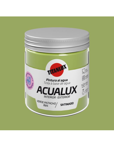 Titanlux Acualux Satinado Verde Pistacho 0,075 L