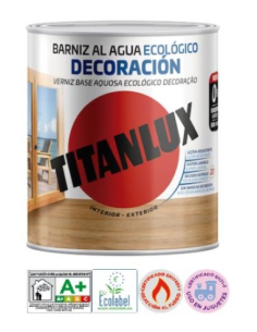Titanlux Barniz Eco Deco al Agua Mate Incoloro 0,75 L