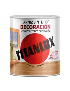 Titanlux Barniz Sintético Deco Satinado Roble 0,75 L