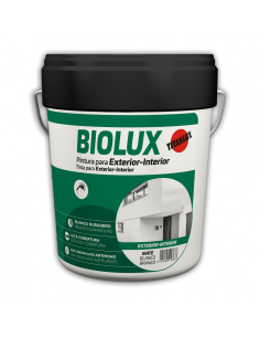 PINTURA PLASTICA TX BIOLUX MATE BLANCO 4L